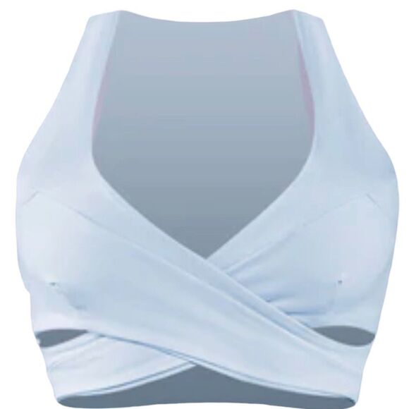 AciaBerry Twister Top Sports Yoga Light Blue Small NWT - Picture 6 of 6